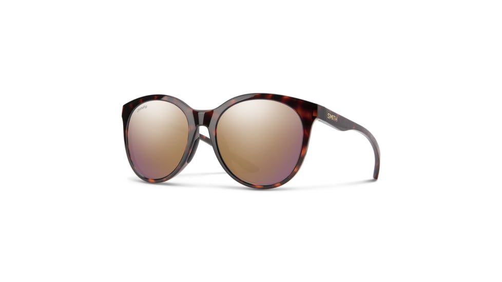 Smith Bayside Sunglasses, Tortoise Frame, ChromaPop Polarized Rose Gold Mirror Lens, 203672086549V