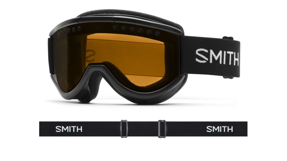 Smith Cariboo OTG Snow Goggles, Black, Gold Lite Lens, CB3LBK16