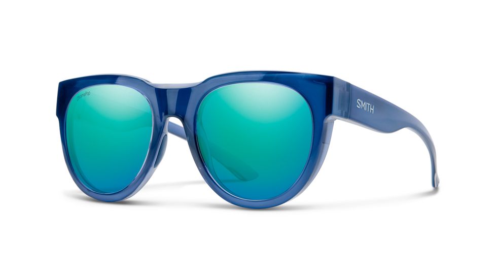 Smith Crusader Sunglasses - Womens, Sapphire Frame, Chromapop Opal Mirror Lens, 201046OXZ53G0