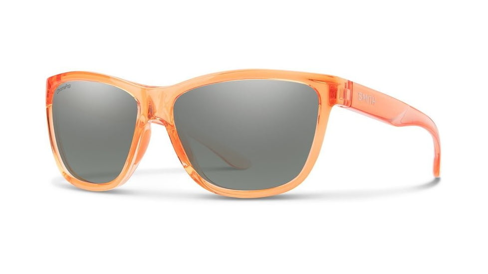 Smith Eclipse Sunglasses, Crystal Salmon Frame, Polar Platinum ChromaPop Polorized Lens, 20126335J58OP