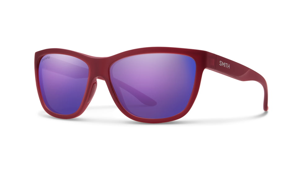 Smith Eclipse Sunglasses, Matte Crystal Deep Maroon Frame, Chromapop Violet Mirror Lens, 201263LPA58DI