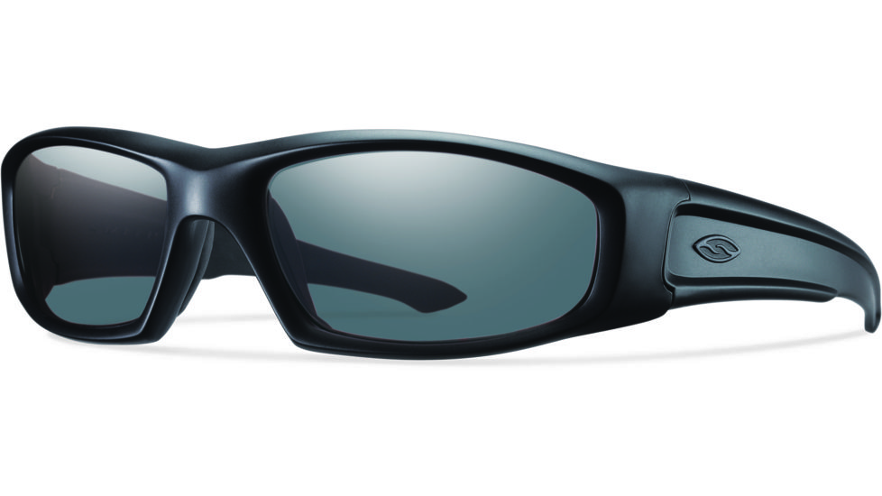 Smith Hudson Elite Sunglasses, Black Frame, Polarized Gray Lens, HUTPPGY22BK