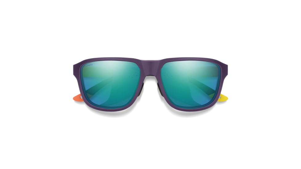 Smith Embark Sunglasses, Purple/Cinder/Hi Viz Frame, ChromaPop Polarized Opal Mirror Lens, 20461783858QG