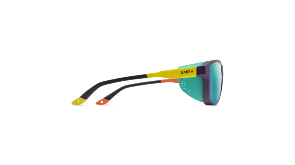 Smith Embark Sunglasses, Purple/Cinder/Hi Viz Frame, ChromaPop Polarized Opal Mirror Lens, 20461783858QG