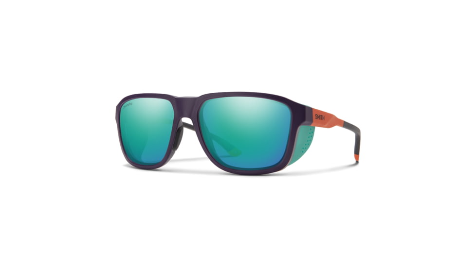 Smith Embark Sunglasses, Purple/Cinder/Hi Viz Frame, ChromaPop Polarized Opal Mirror Lens, 20461783858QG