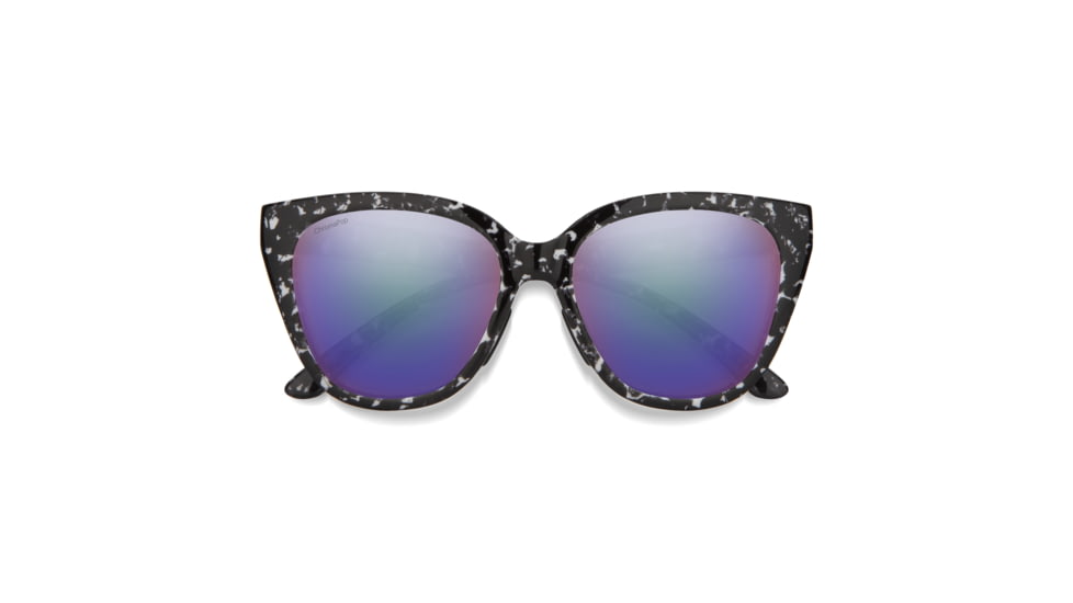 Smith Era Sunglasses, Black Marble Frame, ChromaPop Polarized Violet Mirror Lens, 204063GBY55DF