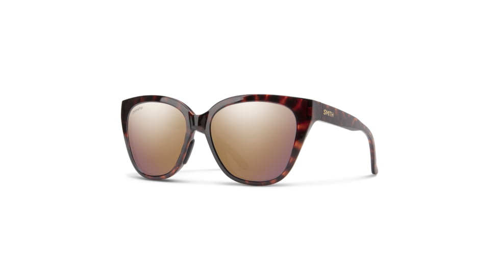 Smith Era Sunglasses, Tortoise Frame, ChromaPop Polarized Rose Gold Mirror Lens, 204063086559V