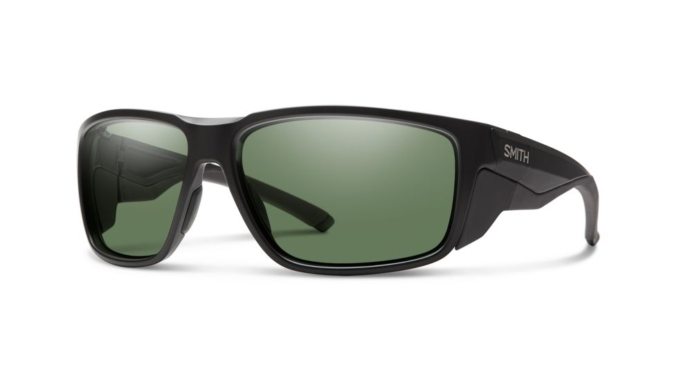 Smith Freespool Mag Sunglasses, Matte Black Frame, Chromapop Gray Green Lens, 20152000364L7