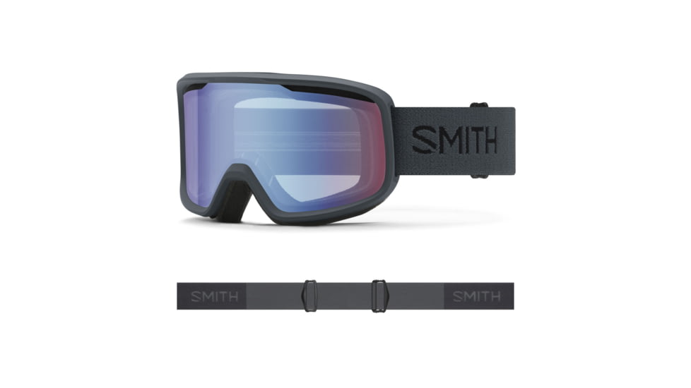 Smith Frontier Goggles, Blue Sensor Mirror Lens, Slate, M004290NT99ZF