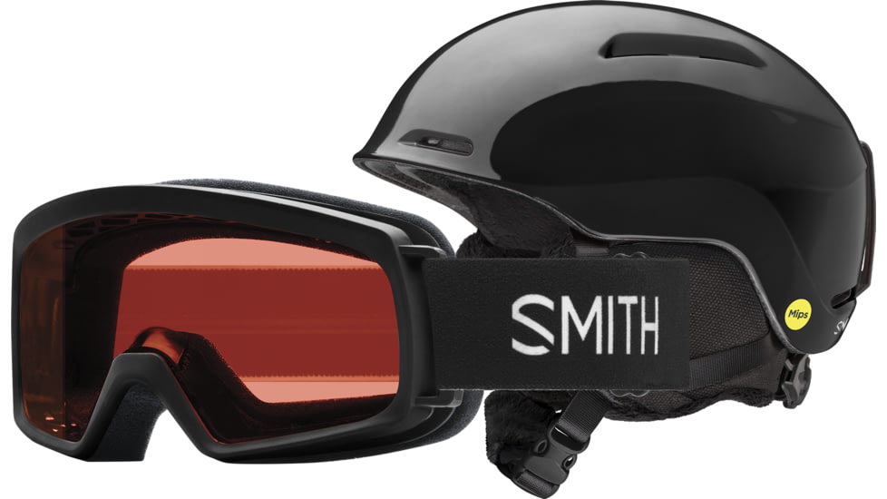 Smith Glide Jr. MIPS/Rascal Combo Helmet, Black, Youth Extra Small, E005282QJ4852