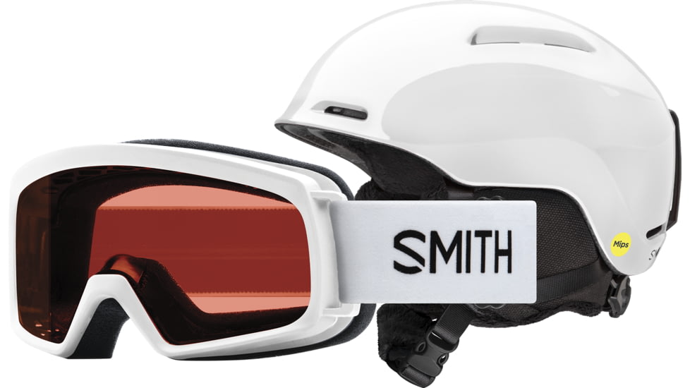 Smith Glide Jr. MIPS/Rascal Combo Helmet, White, Youth Extra Small, E005283324852