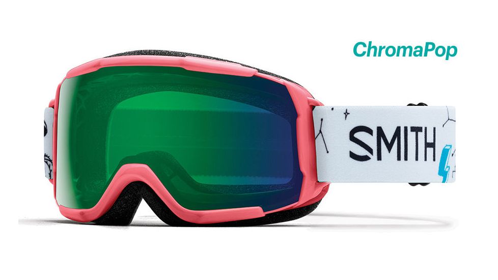 Smith Grom ChromaPop Youth Goggle, Sunburst Doodles/Chromapop Everyday Green Mirror, GR6CPGDOO18
