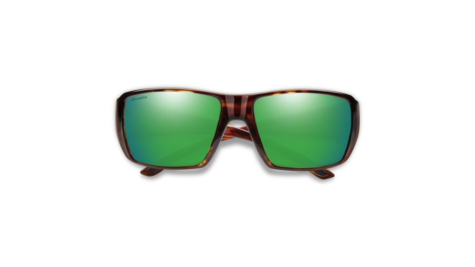 Smith Guides Choice XL Sunglasses, Tortoise Frame, ChromaPop Glass Polarized Green Mirror Lens, 20444808663UI