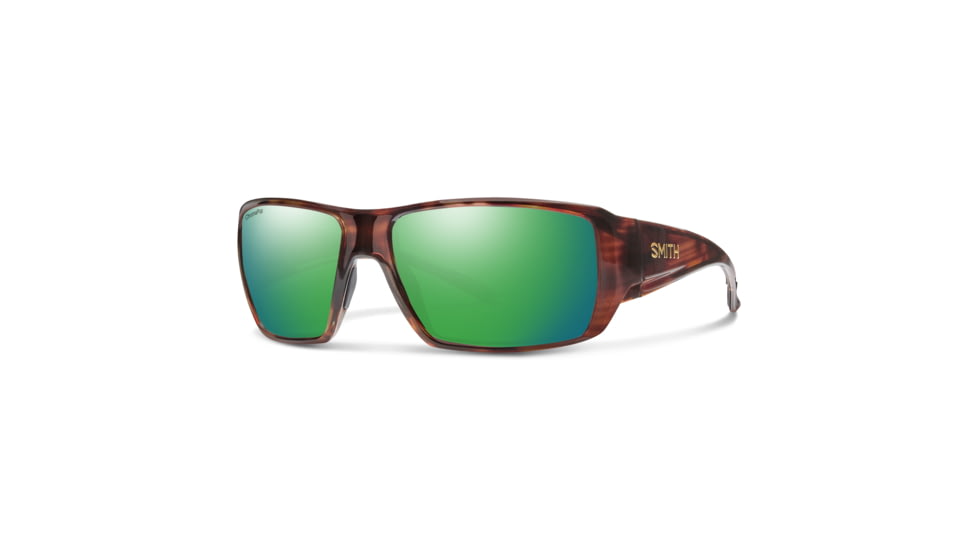 Smith Guides Choice XL Sunglasses, Tortoise Frame, ChromaPop Glass Polarized Green Mirror Lens, 20444808663UI