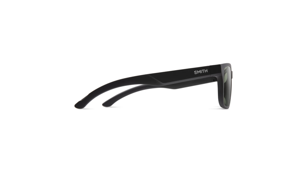 Smith Headliner Sunglasses, Matte Black Frame, ChromaPop Polarized Gray Green Lens, 203671K8755L7