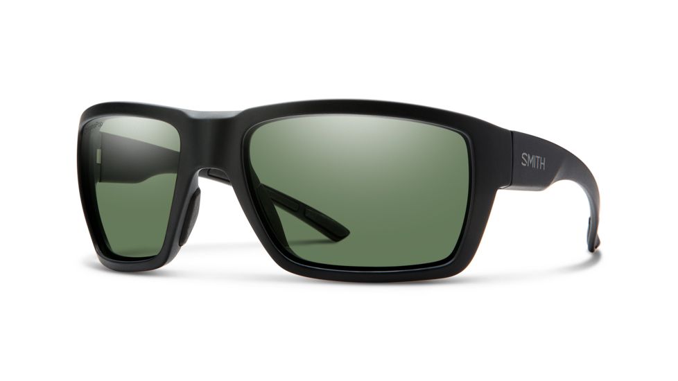 Smith Highwater Sunglasses, Matte Black Frame, Chromapop Gray Green Lens, 20127500364L7