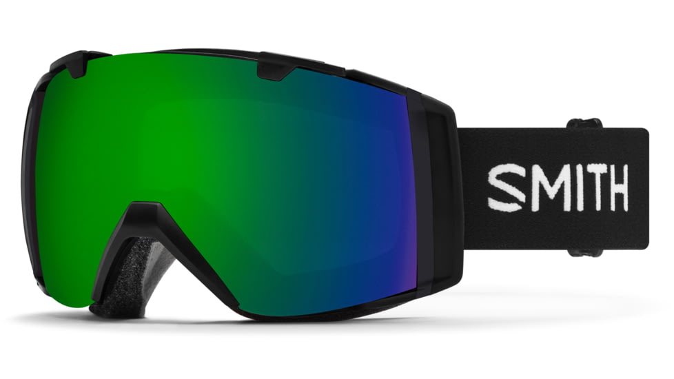 Smith I/O Goggles, Black, Chromapop Sun Green Mirror, M006382QJ99MK