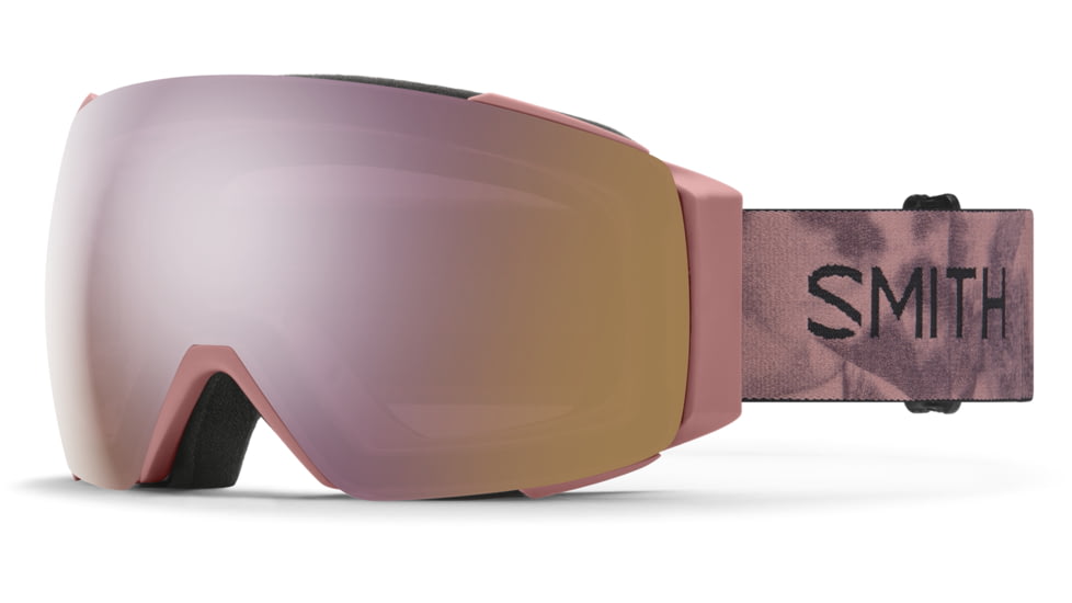 Smith I/O Mag Low Bridge Fit Googles, ChromaPop Everyday Rose Gold Mirror, Chalk Rose Bleached, M004320LF99M5