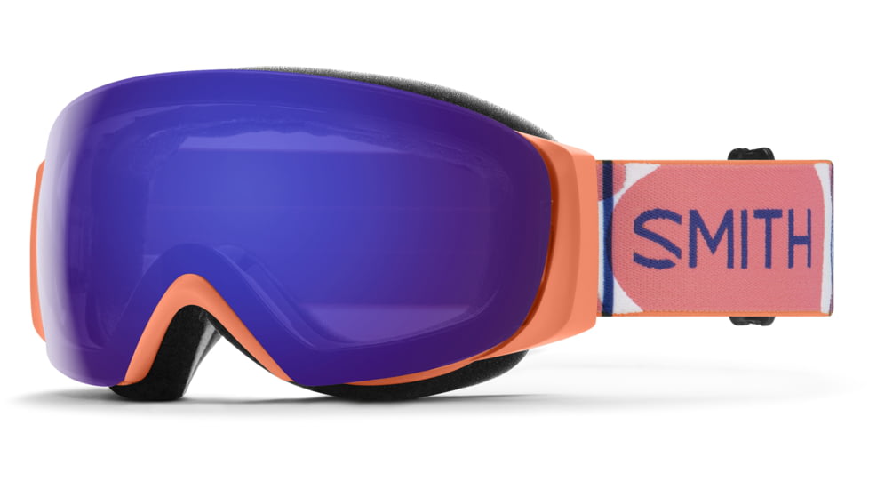 Smith I/O Mag S Goggle, ChromaPop Everyday Violet Mirror, Coral Riso Print, M007140LL9941