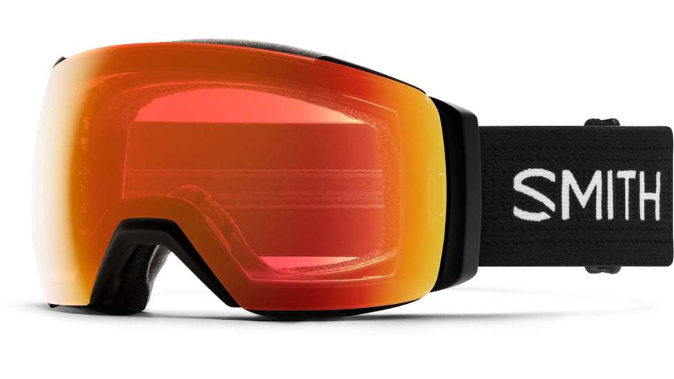 Smith I/O Mag Xl Low Bridge Fit Googles, ChromaPop Everyday Red Mirror, Black, M007230JX99MP