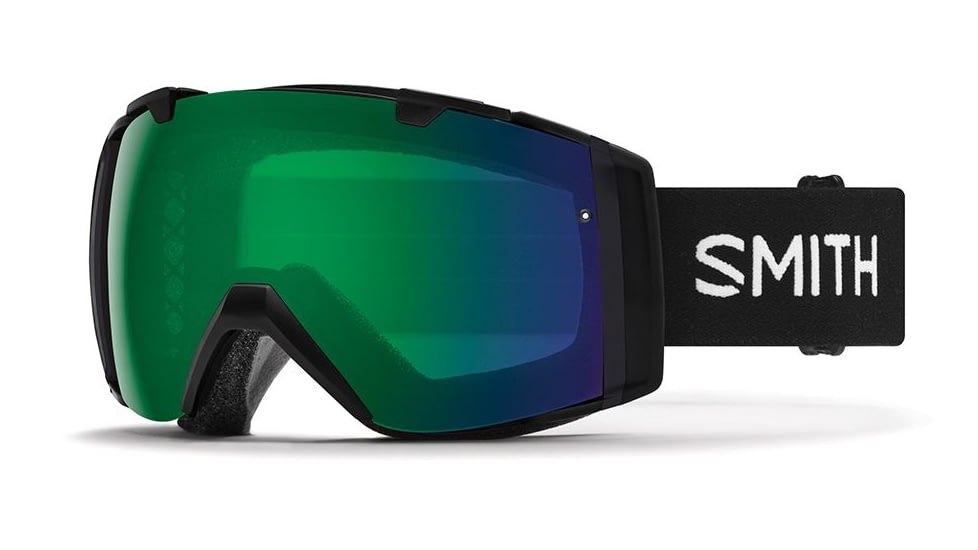 Smith I/O Snow Goggles - Mens, Black, Chromapop Everyday Green Mirror Lens, II7CPGBK19