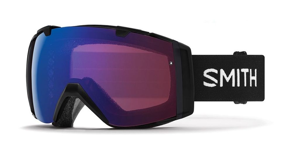 Smith I/O Snow Goggles - Mens, Black, Chromapop Photochromic Rose Flash Lens, II7CPZBK19