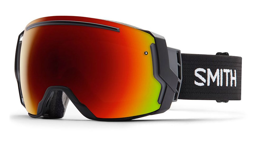 Smith I/O7 Goggle Asian Fit-Black-Red Sol-X Mirror