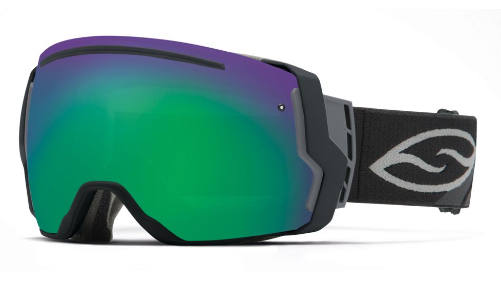 Smith I/O7 Goggle-Black-Green Sol-X Mirror