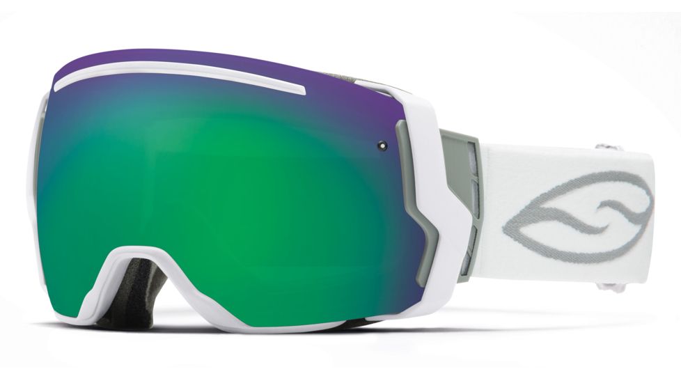 Smith I/O7 Goggle-White-Green Sol-X Mirror