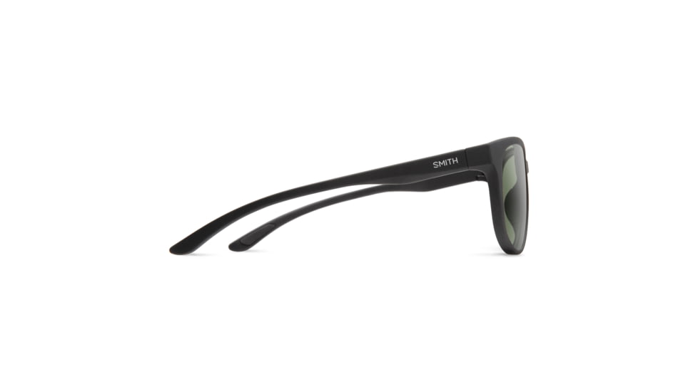 Smith Lake Shasta Sunglasses, Matte Black Frame, ChromaPop Polarized Grey Green Lens, 20492800356L7