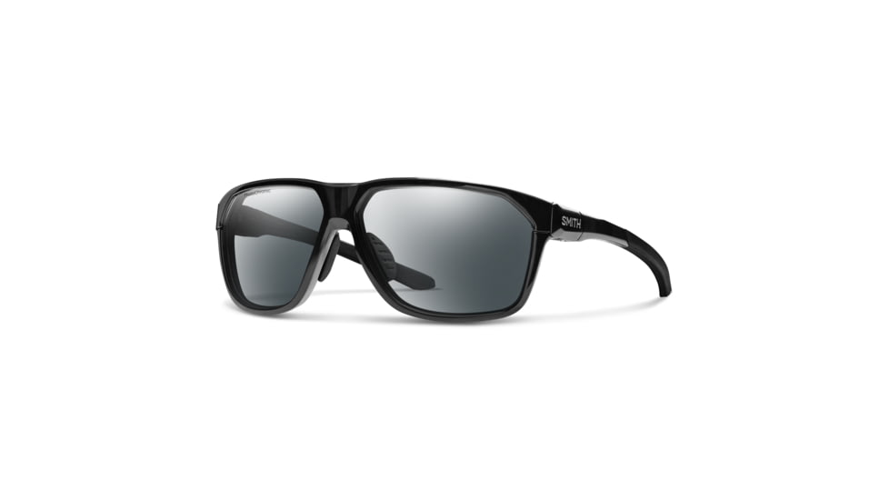 Smith Leadout PivLock Sunglasses, Black Frame, Photochromic Clear to Gray Lens, 20419880763KI