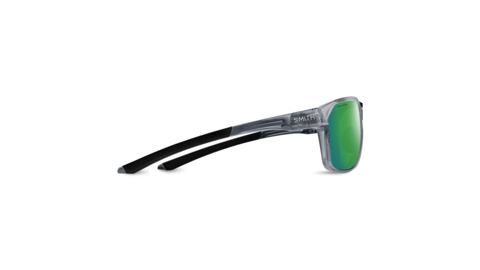 Smith Leadout PivLock Sunglasses, Cement Crystal Frame, ChromaPop Green Mirror Lens, 20419808A63X8