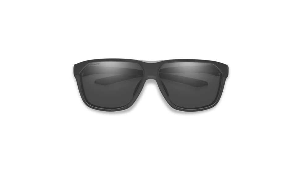 Smith Leadout PivLock Sunglasses, Matte Black Frame, ChromaPop Black Lens, 204198003631C