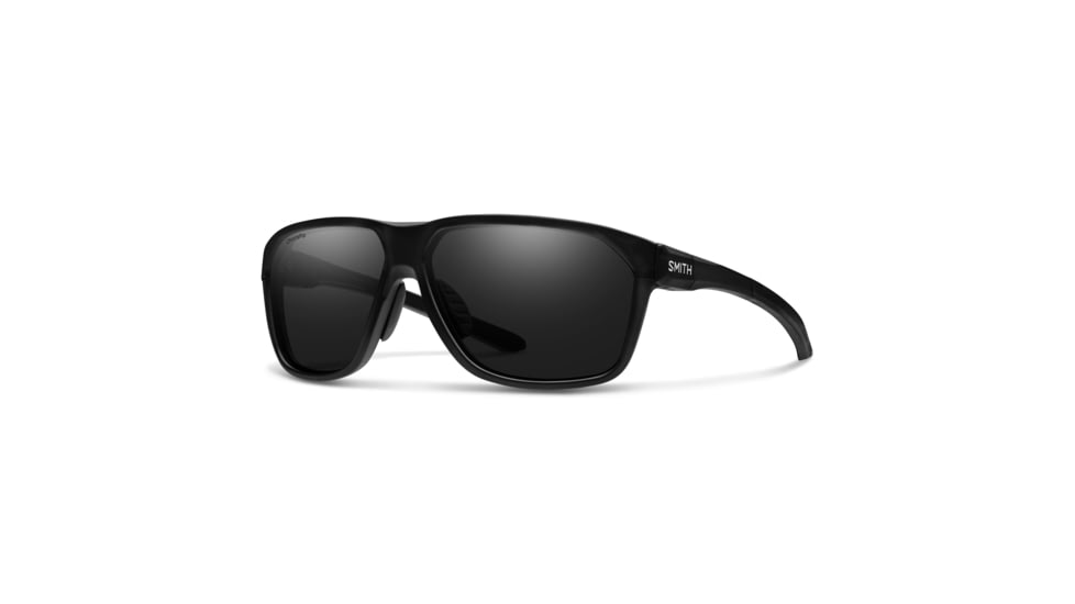 Smith Leadout PivLock Sunglasses, Matte Black Frame, ChromaPop Black Lens, 204198003631C