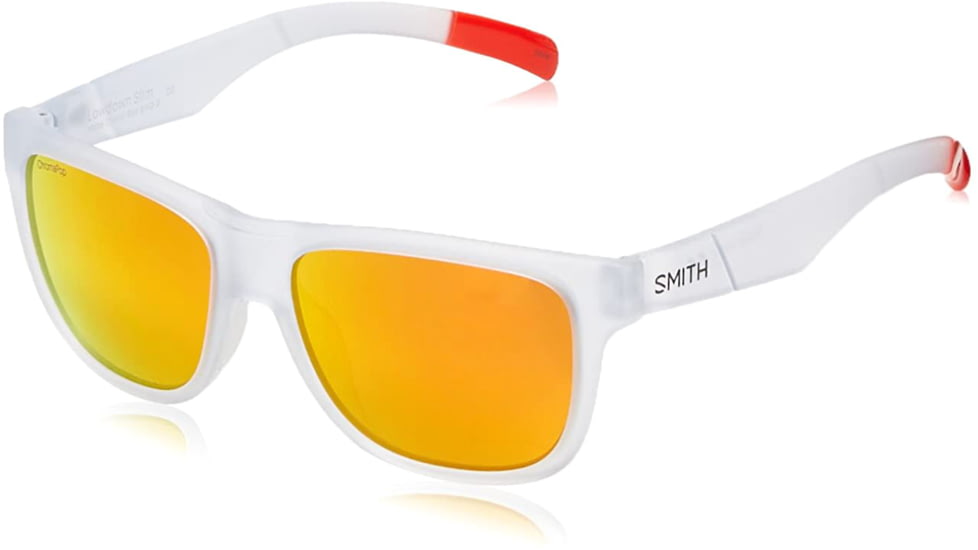 Smith Lowdown Xl Sunglasses, Matte Crystal Red Frame, Sun Red Mirror Lens, LXCMDMMCRD