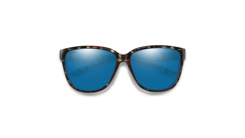 Smith Monterey Sunglasses, Sky Tortoise Frame, ChromaPop Glass Polarized Blue Mirror Lens, 204449JBW56QG