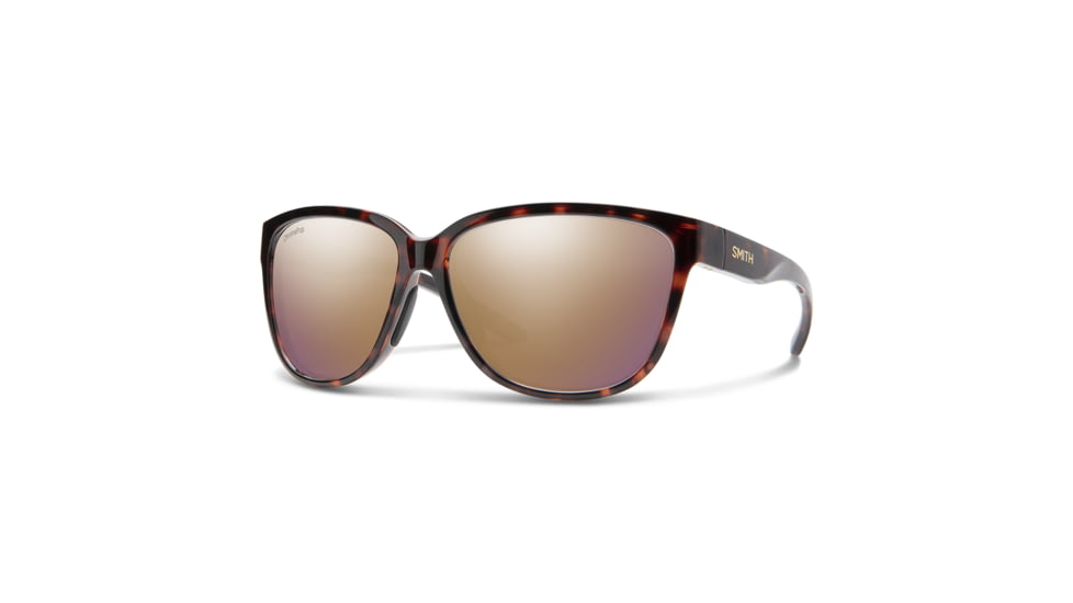 Smith Monterey Sunglasses, Tortoise Frame, ChromaPop Polarized Rose Gold Mirror Lens, 202986086589V