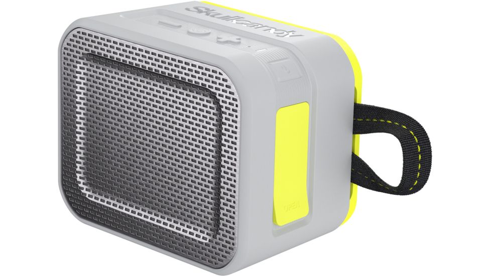Skullcandy Barricade Bluetooth Speaker-Gray/Hot Lime