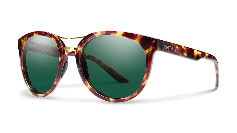 Smith Optics Bridgetown Sunglasses, Yellow Tortoise/Green, OSFA BNPCGRYT