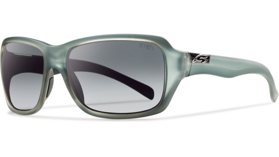 Smith Optics Brooklyn (New) Sunglasses - Matte Sky Frame, Polarized Gray Gradient Lenses BKPPGYGMS