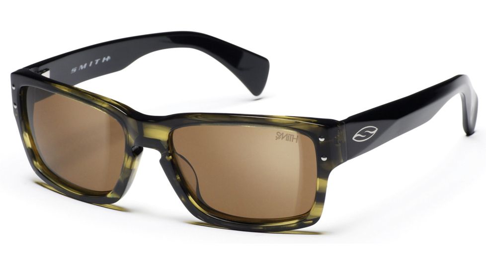 Smith Optics Chemist Sun Sunglasses with Havana Green Frames, Brown Lens S-G7H