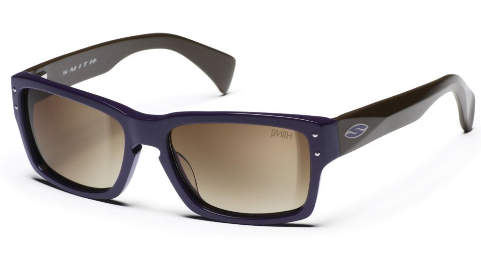 Smith Optic Chemist Sun Sunglasses with Purple-Brown Frame, Brown Gradient Lens S-CS9