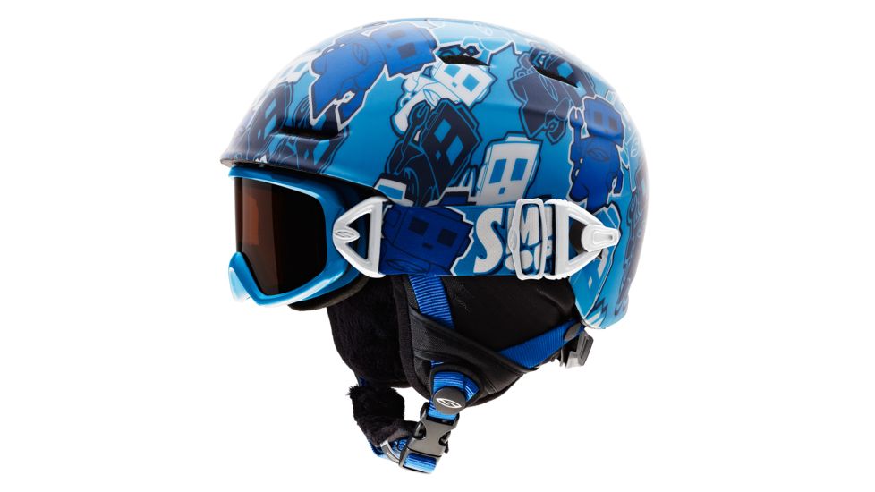 Smith Galaxy / Cosmos Helmet/Goggles, Cyan Smithbot, RC36 Lens, Helmet Size, Youth HKT-CGCYY