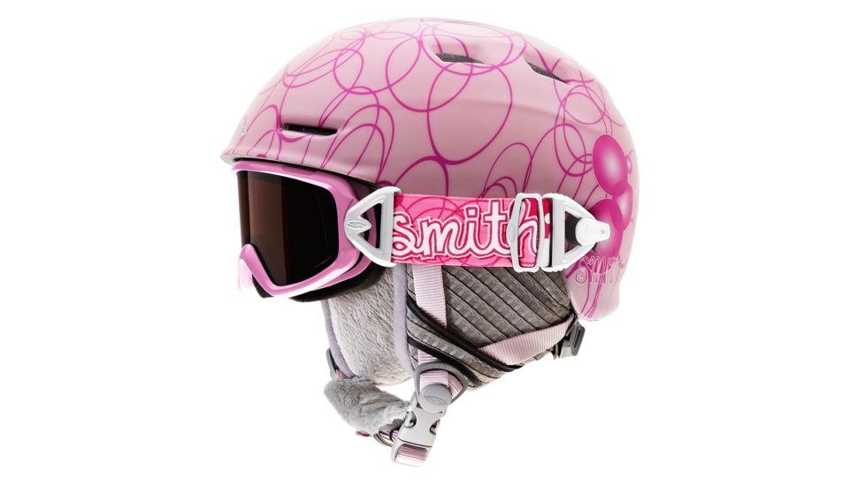 Smith Galaxy / Cosmos Helmet/Goggles, Pink Pop, RC36 Lens, Helmet Size, Youth HKT-CGPKY