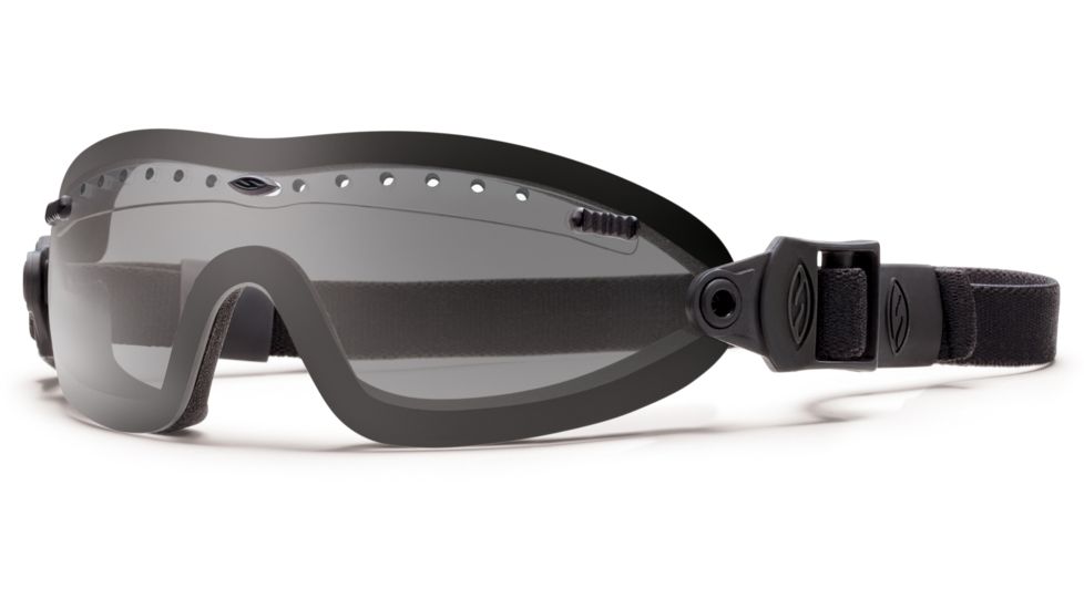 Smith Optics Elite Boogie Sport Asian Fit Goggle, Black Strap, Gray BSPBKGY13A