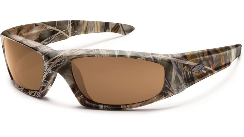 Smith Optics Elite Hudson Tactical Sunglasses, Realtree Max 4, Polar Brown HUTPPBRMX4