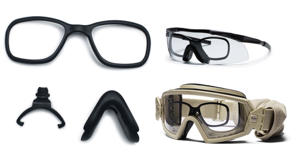 Smith Elite Goggle/Eyeshield Rx System, Black Single ELRXKIT