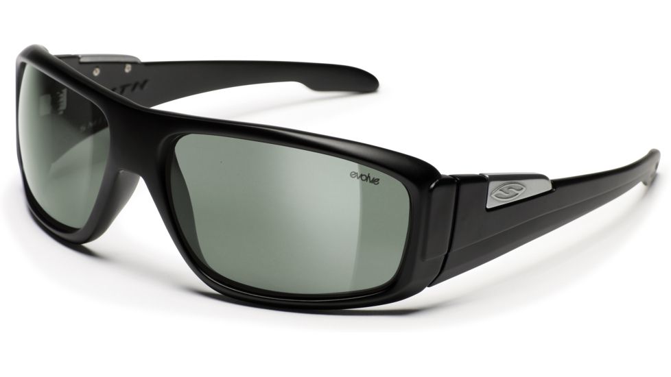 Smith Optics Embargo Sunglasses - Matte Black Evolve frame, Gray-Green lens
