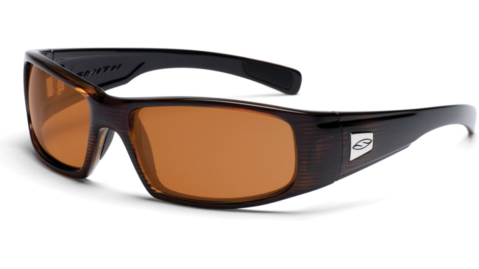 Smith Optics Hideout Sunglasses with Mahogany frames and Photochromic Copper lenses