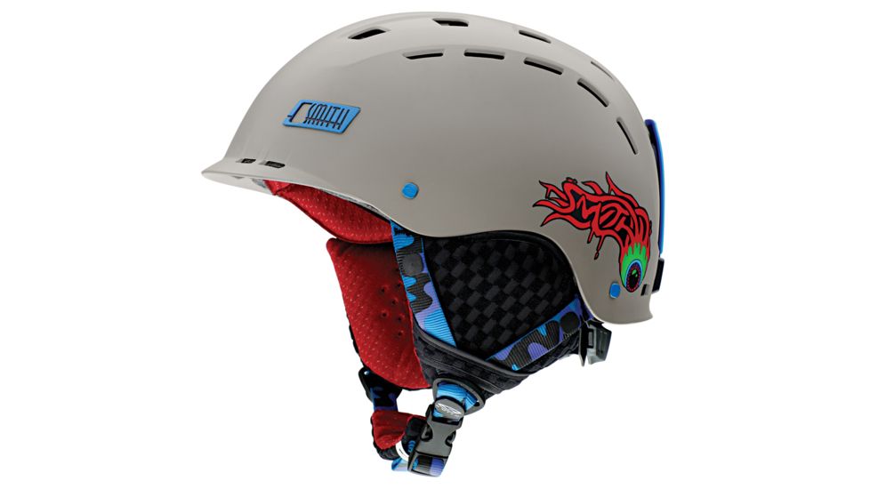 Smith Optics Hustle Snow Helmet - Small, Stone Horrorgami H01-HSHRSM